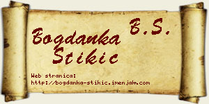 Bogdanka Stikić vizit kartica